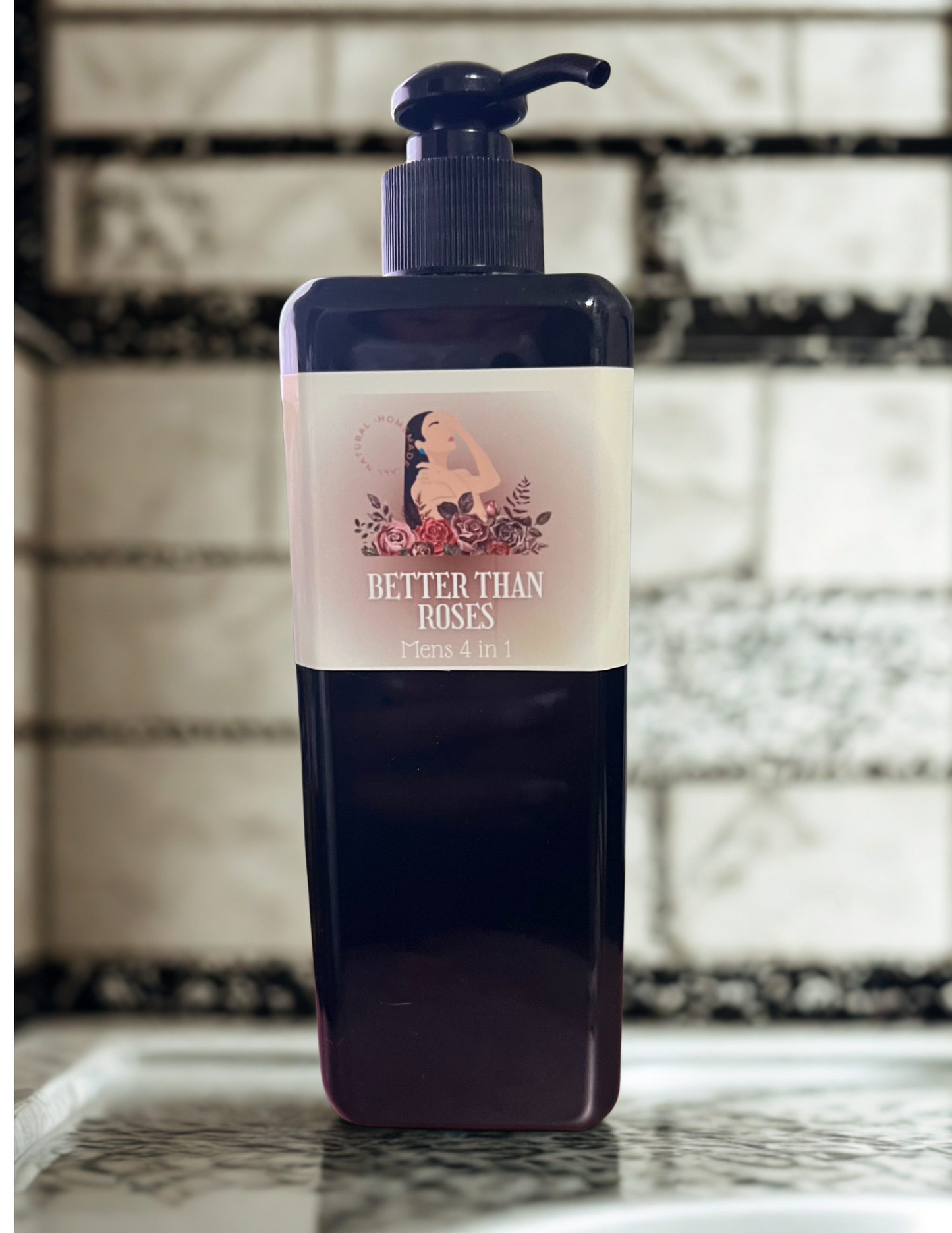 Men's 4 in 1 (Shampoo, Conditioner, Body & Face wash) 16 oz.