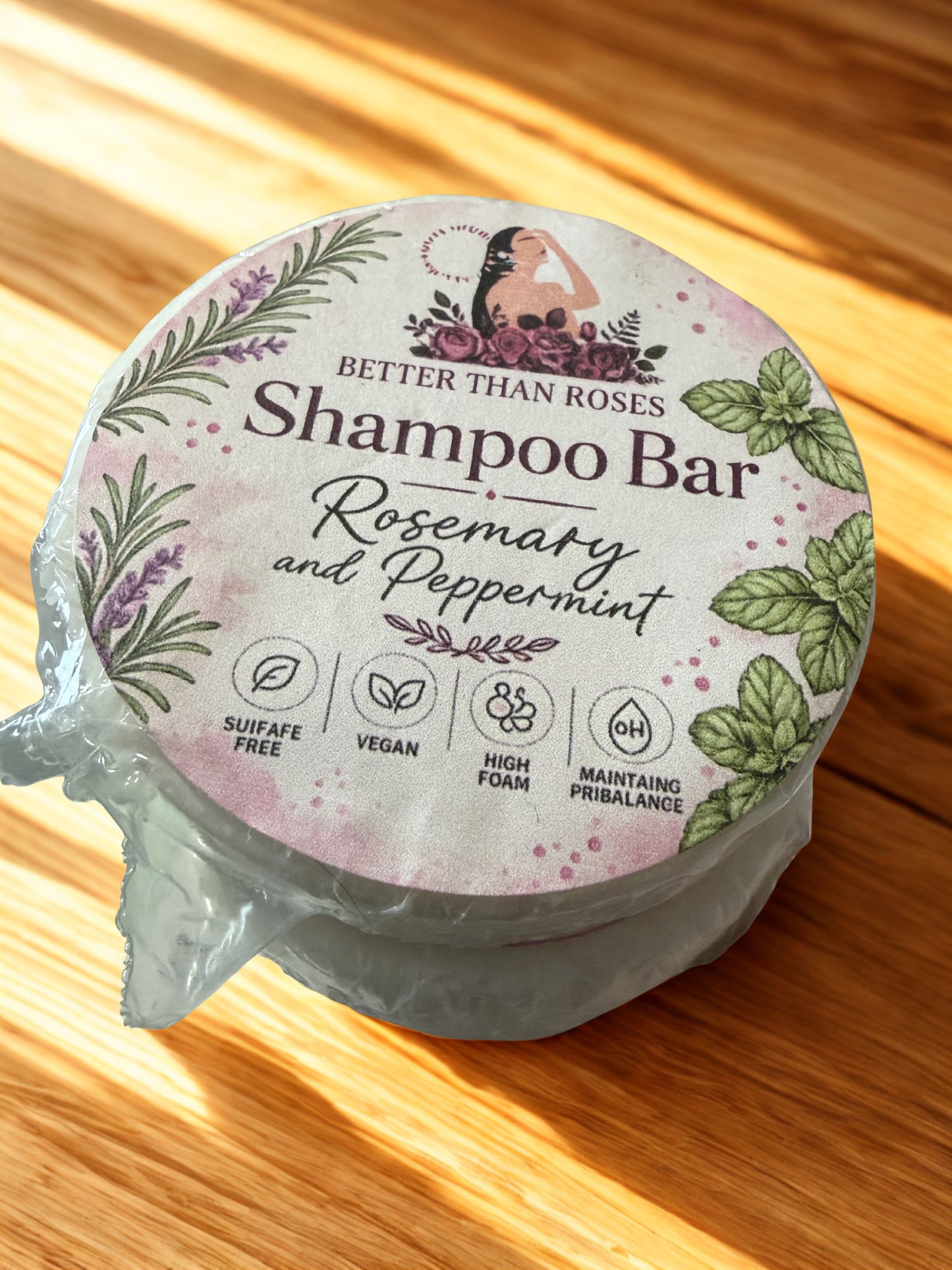 Shampoo bar with Rope (Rosemary Mint)
